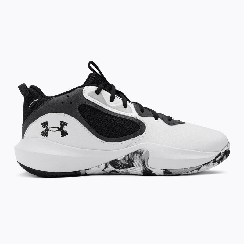 Under Armour Lockdown 6 vyriški krepšinio bateliai balta ir pilka 3025616-101 2