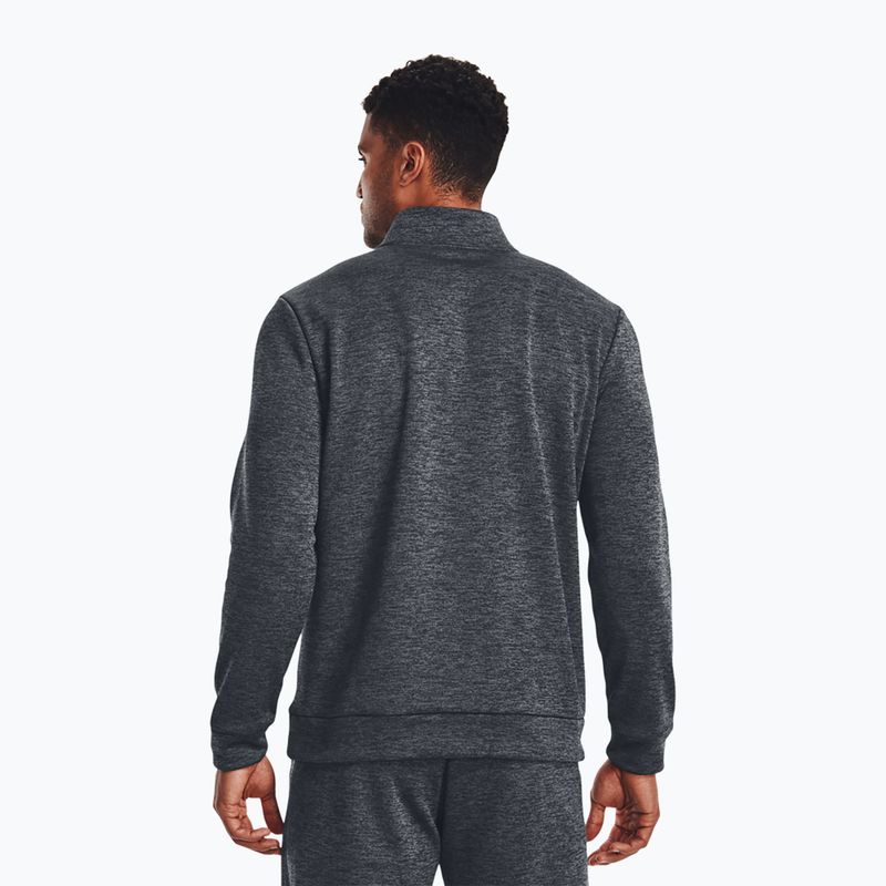 Under Armour Armour Fleece 1/4 Zip vyriškas treniruočių džemperis pitch gray/black 3