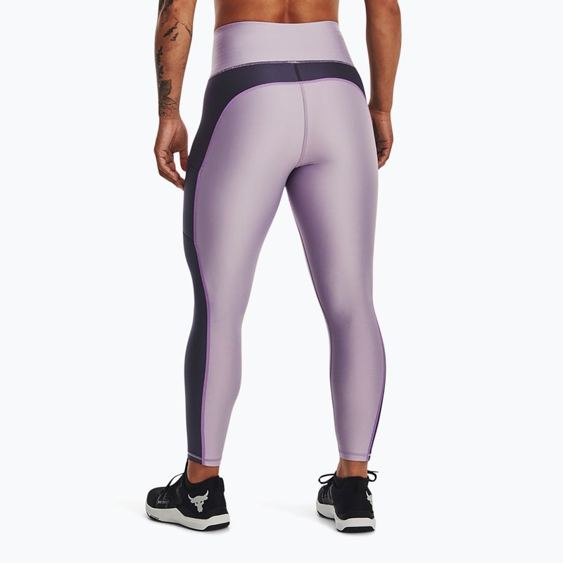 Moteriškos treniruočių tamprės Under Armour Project Rock HG Ankle purple luxe 3