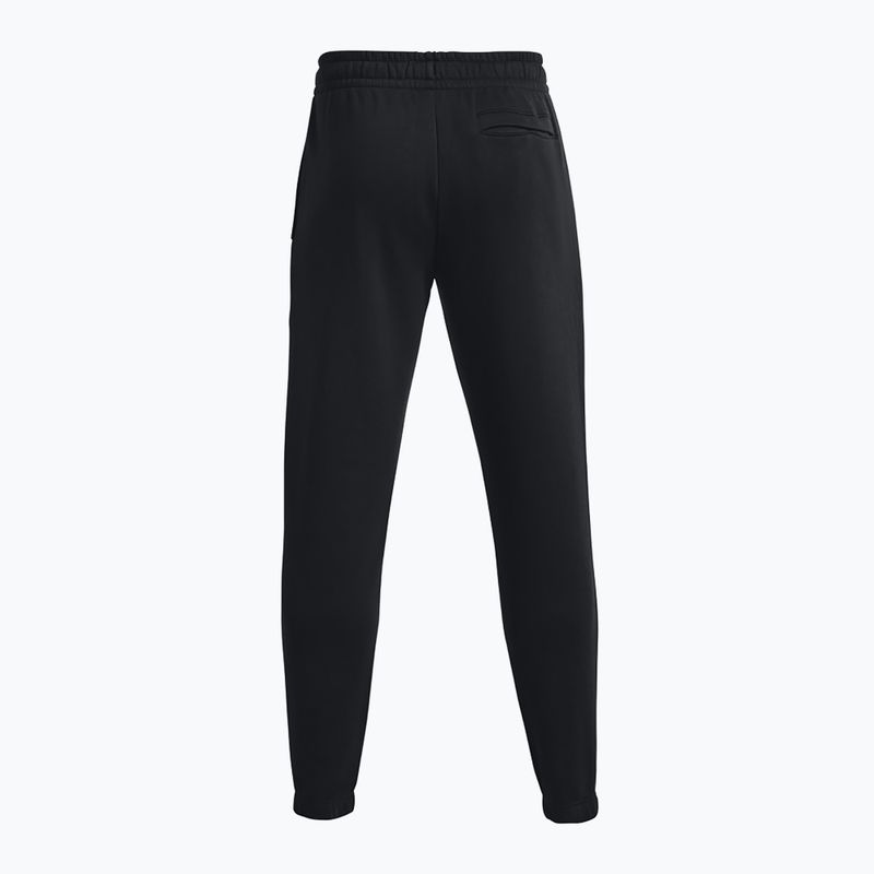 Vyriškos treniruočių kelnės Under Armour Essential Fleece Joggers black/white 6