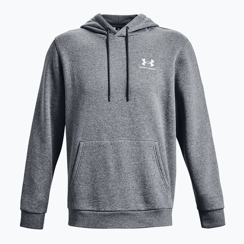 Vyriška "Under Armour Essential Fleece Hoodie pitch gray medium heather/white 5