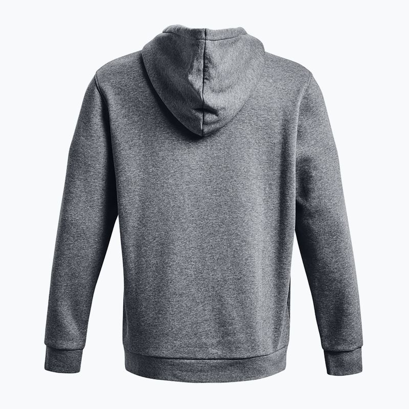 Vyriška "Under Armour Essential Fleece Hoodie pitch gray medium heather/white 6