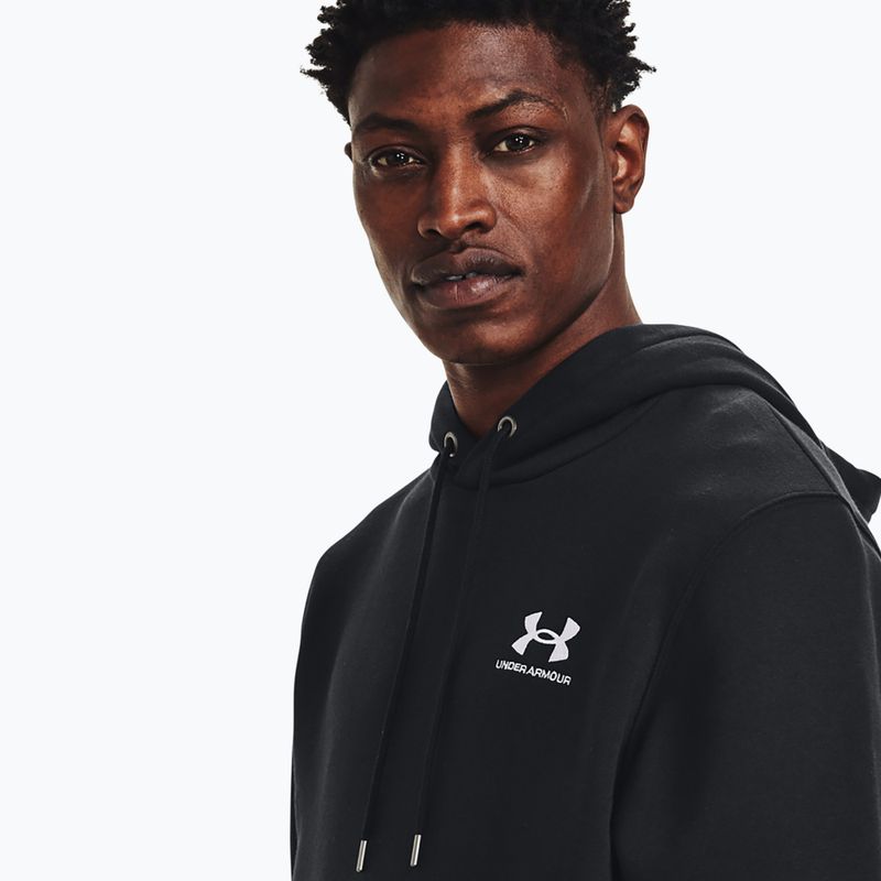 Vyriška "Under Armour Essential Fleece Hoodie" juoda/balta 4