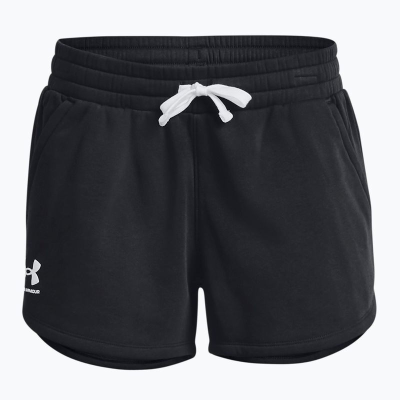 Under Armour Rival Fleece moteriški treniruočių šortai juodi 1376257 3