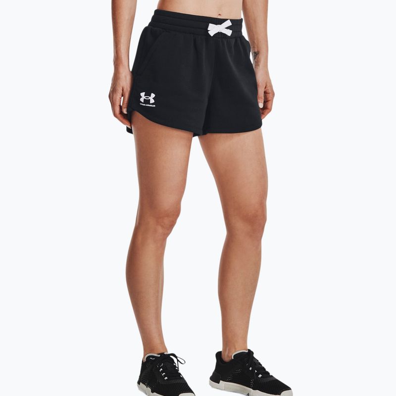 Under Armour Rival Fleece moteriški treniruočių šortai juodi 1376257