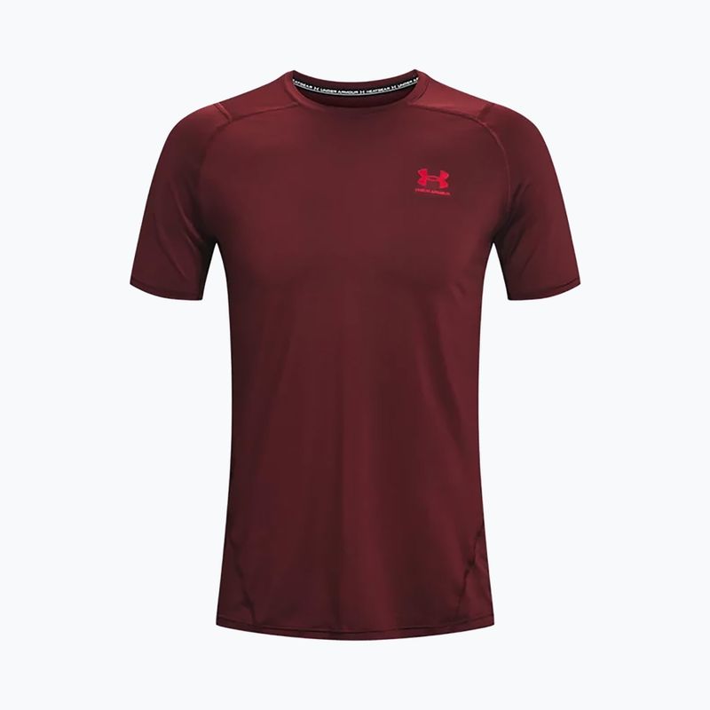Vyriški treniruočių marškinėliai Under Armour HeatGear Armour Fitted kaštoninės spalvos 1361683