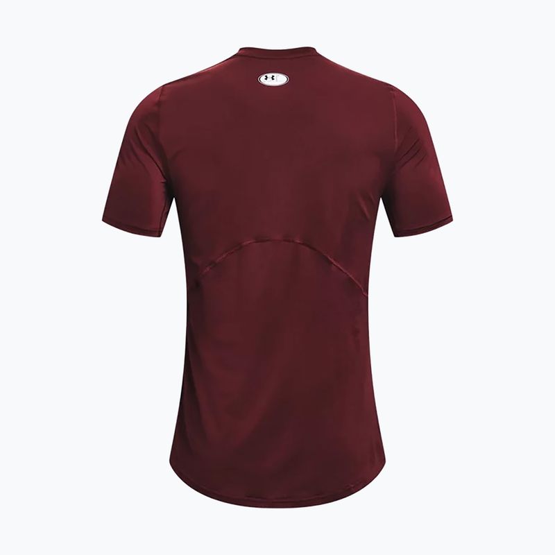 Vyriški treniruočių marškinėliai Under Armour HeatGear Armour Fitted kaštoninės spalvos 1361683 2