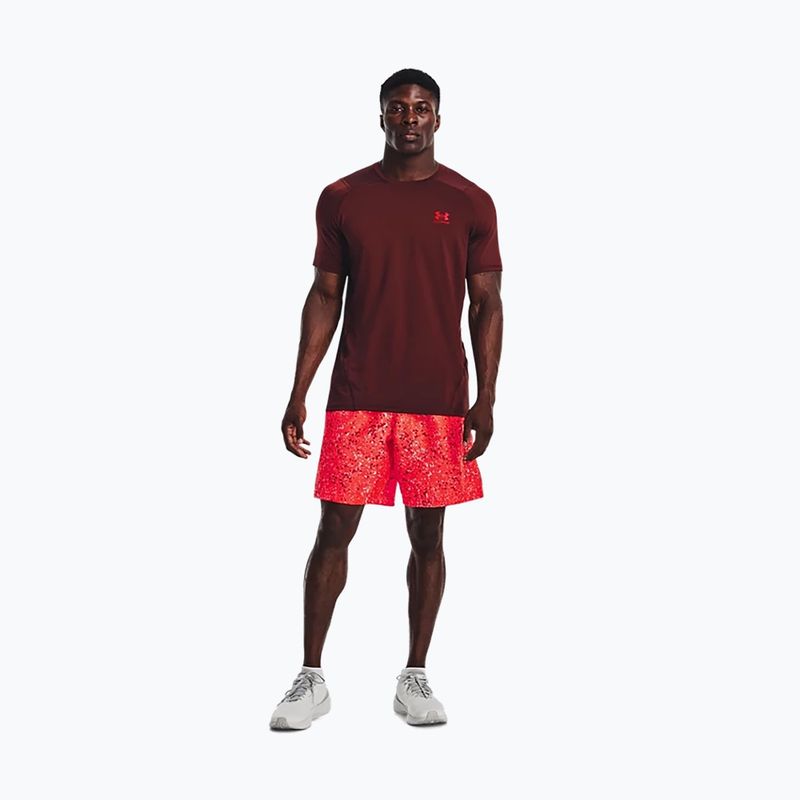 Vyriški treniruočių marškinėliai Under Armour HeatGear Armour Fitted kaštoninės spalvos 1361683 5