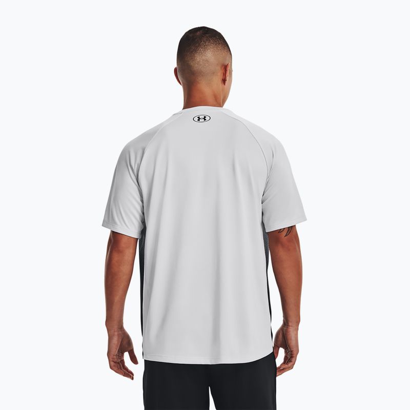 Under Armour Tech Fade vyriški treniruočių marškinėliai juodai pilki 1377053 3