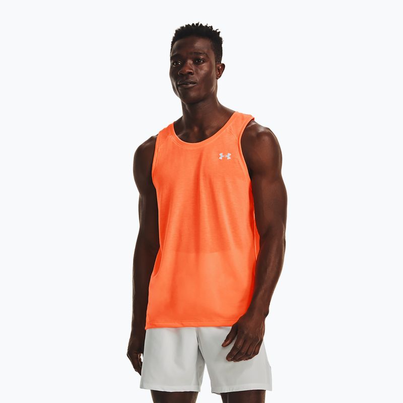 Vyriškas Under Armour Streaker Singlet oranžinis bėgimo marškinėlis 1361468-866