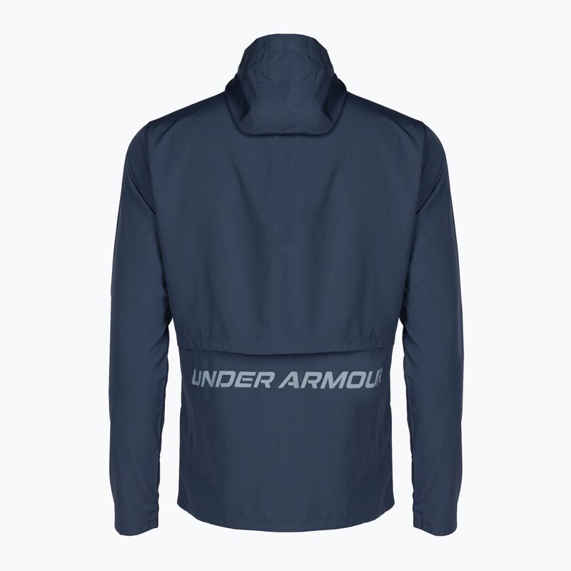 Vyriška bėgimo striukė Under Armour Storm Run su gobtuvu, mėlyna 1376795 2