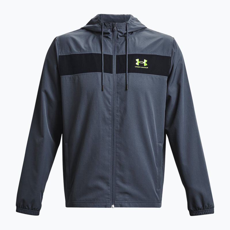 Under Armour Sportstyle Windbreaker pilka vyriška treniruočių striukė 1361621-044