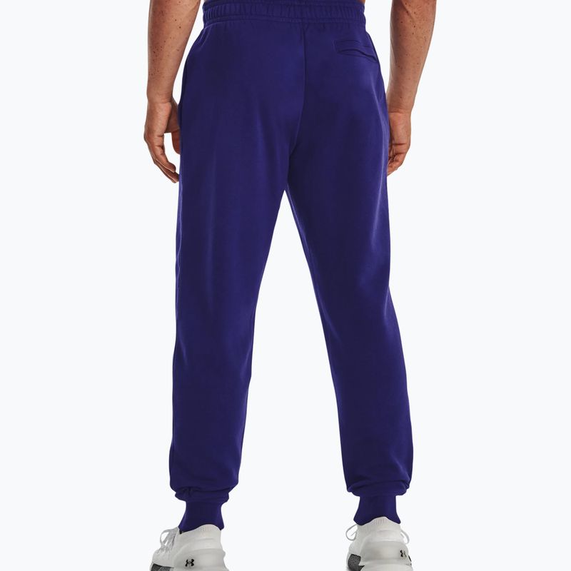 Under Armour vyriškos treniruočių kelnės Rival Fleece Joggers tamsiai mėlynos 1357128 2