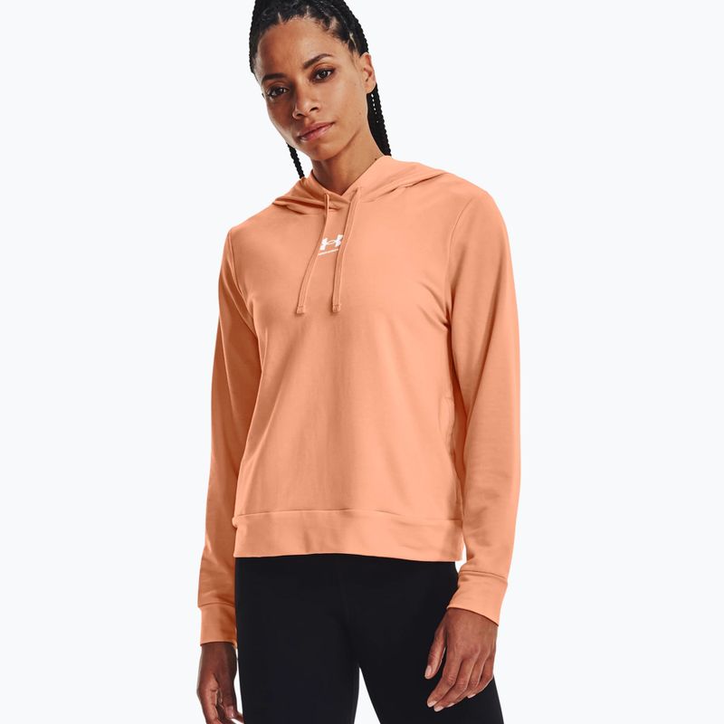 Under Armour moteriškas treniruočių džemperis Rival Terry Hoodie orange 1369855