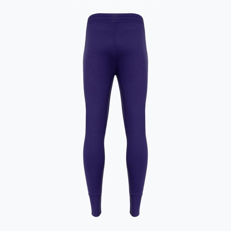 Under Armour Rival Fleece Joggers moteriškos treniruočių kelnės tamsiai mėlynos 1356416 4