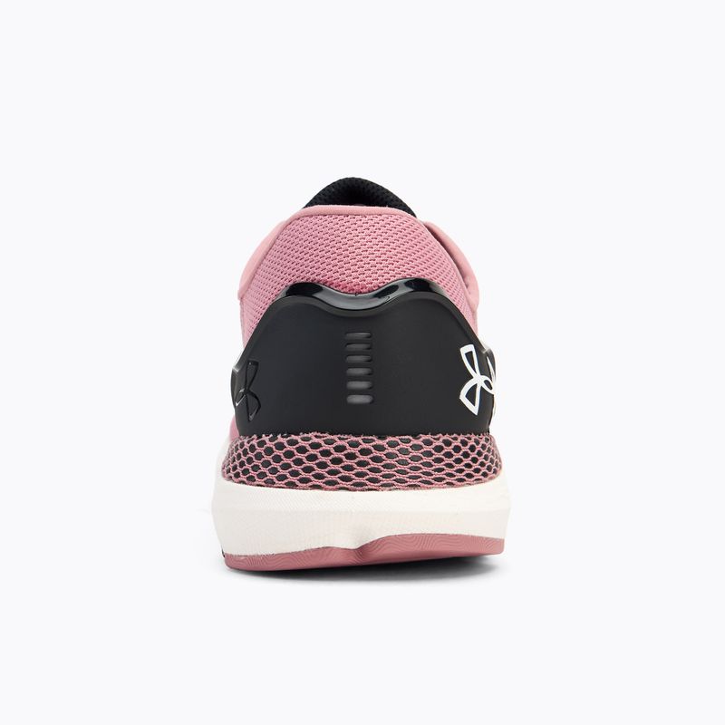 Under Armour Hovr Sonic 6 moterų bėgimo bateliai pink elixir/black/halo grey 6