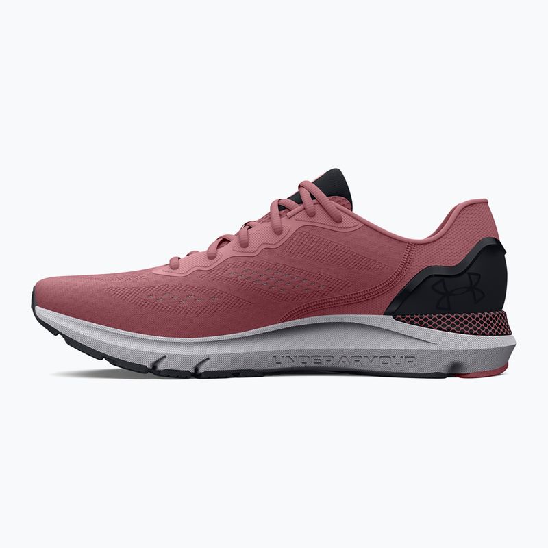 Under Armour Hovr Sonic 6 moterų bėgimo bateliai pink elixir/black/halo grey 9