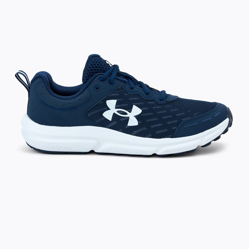 Under Armour Charged Assert 10 academy/academy/white vyriški bėgimo bateliai 2