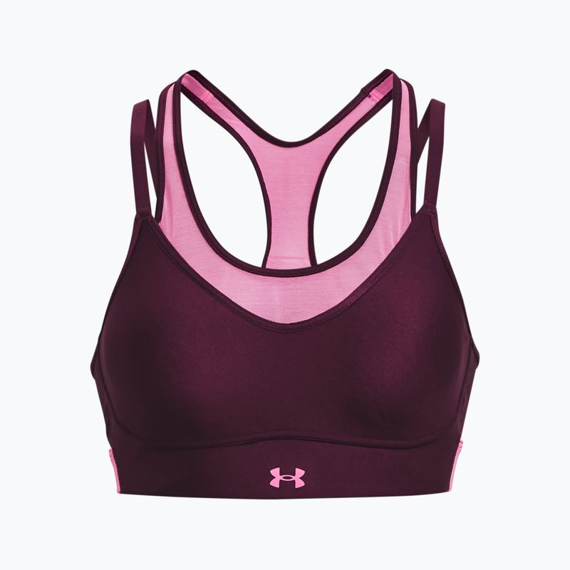 Under Armour Infinity Mesh Low violetinė fitneso liemenėlė 1376886-572