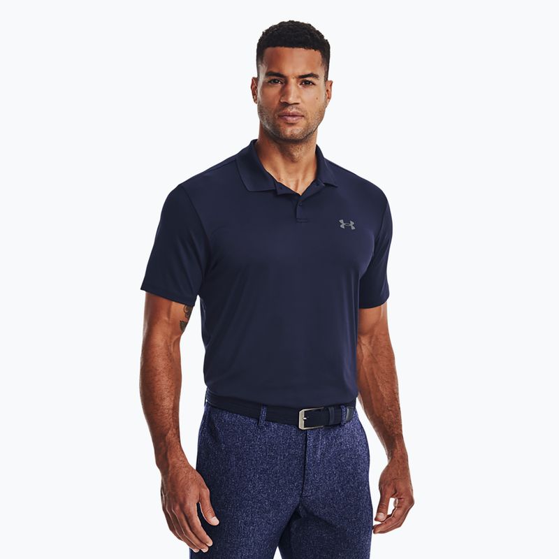Vyriški polo marškinėliai Under Armour Matchplay Polo midnight navy/pitch gray