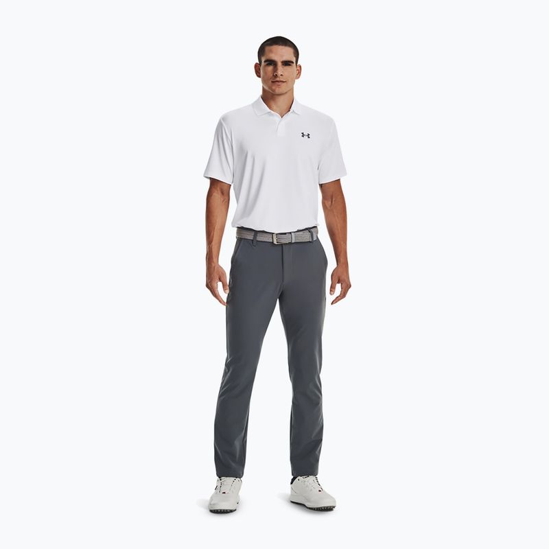 Vyriški polo marškinėliai Under Armour Matchplay Polo white/pitch gray 2