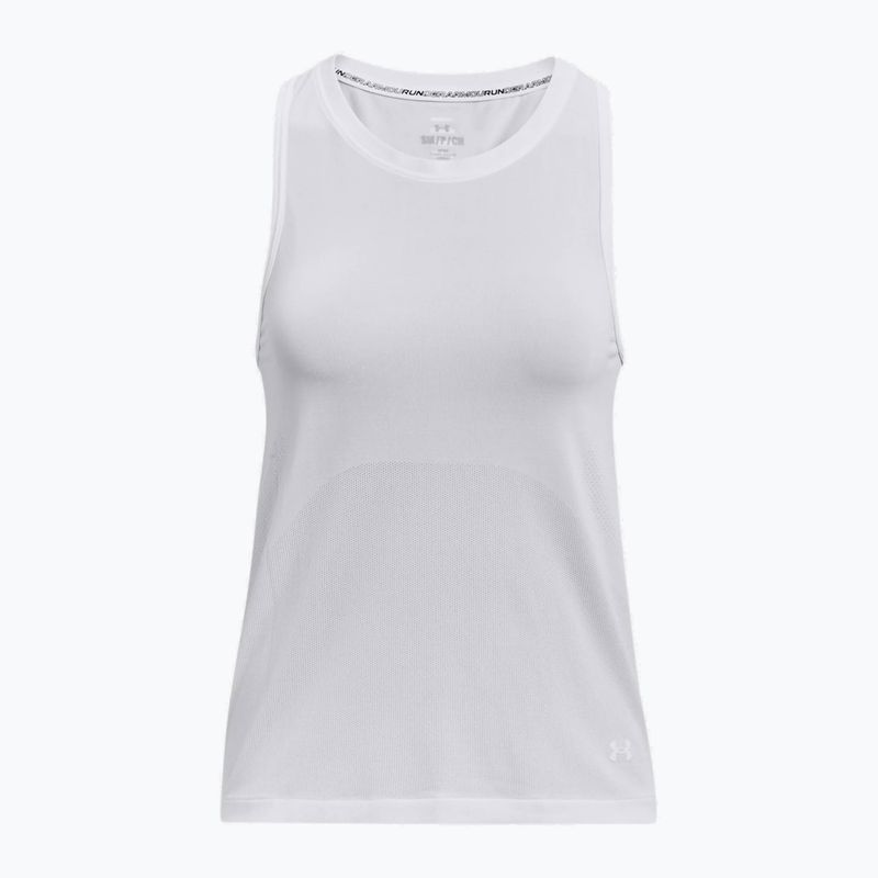 Under Armour moteriški bėgimo marškinėliai Seamless Stride Singlet white 1375697 4