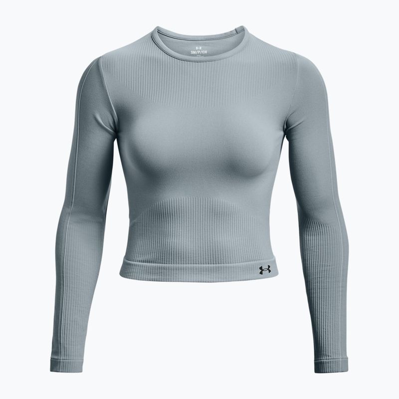 Under Armour Rush Seamless pilka moteriška treniruočių kelnaitė su ilgomis rankovėmis 1373930 3