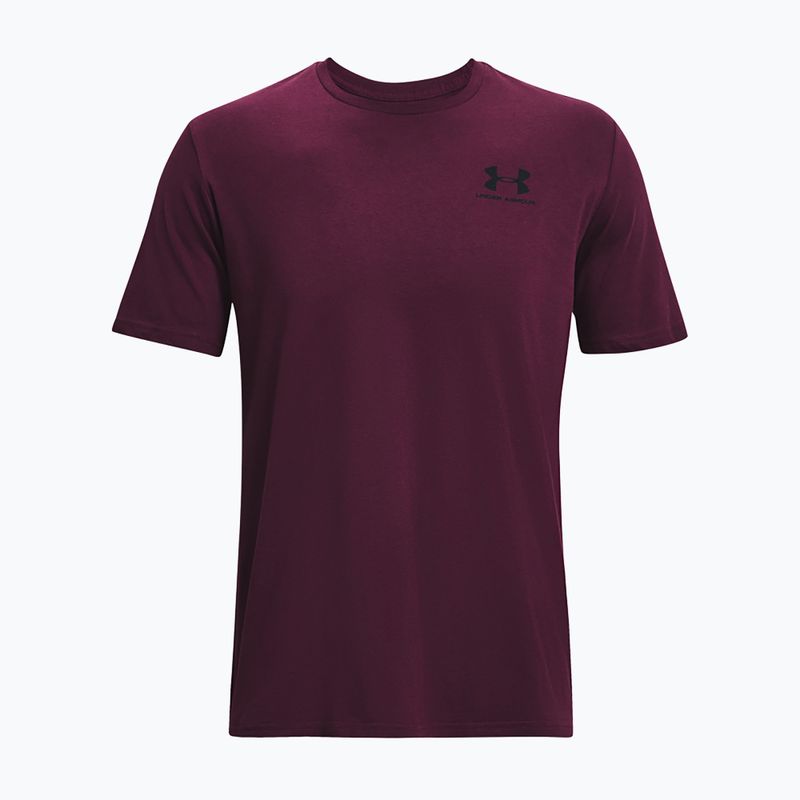 Vyriški marškinėliai Under Armour Sportstyle Left Chest purple stone/black 5