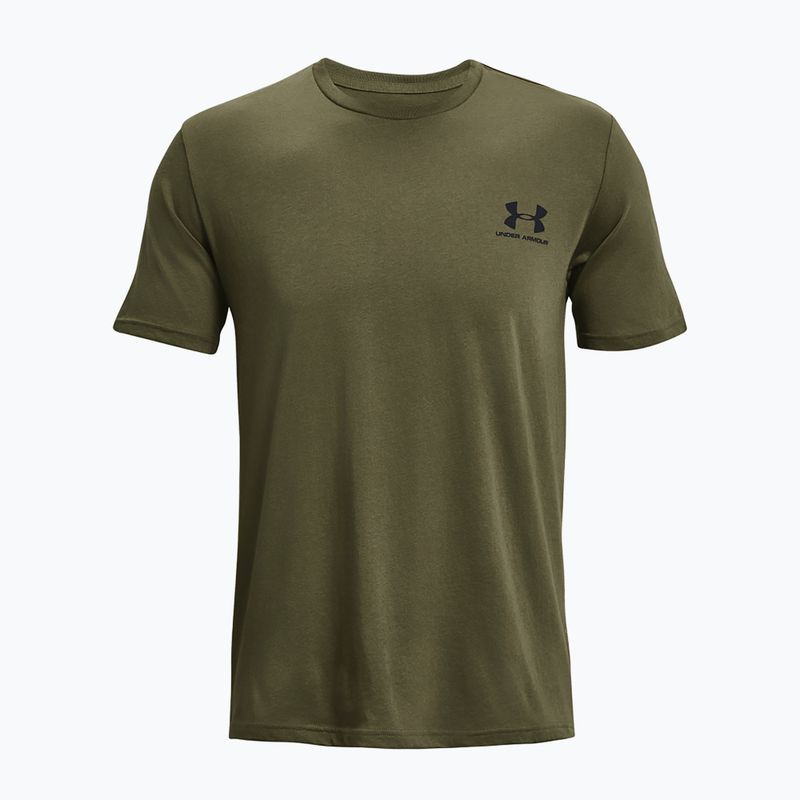 Vyriški marškinėliai Under Armour Sportstyle Left Chest marine green/black 4