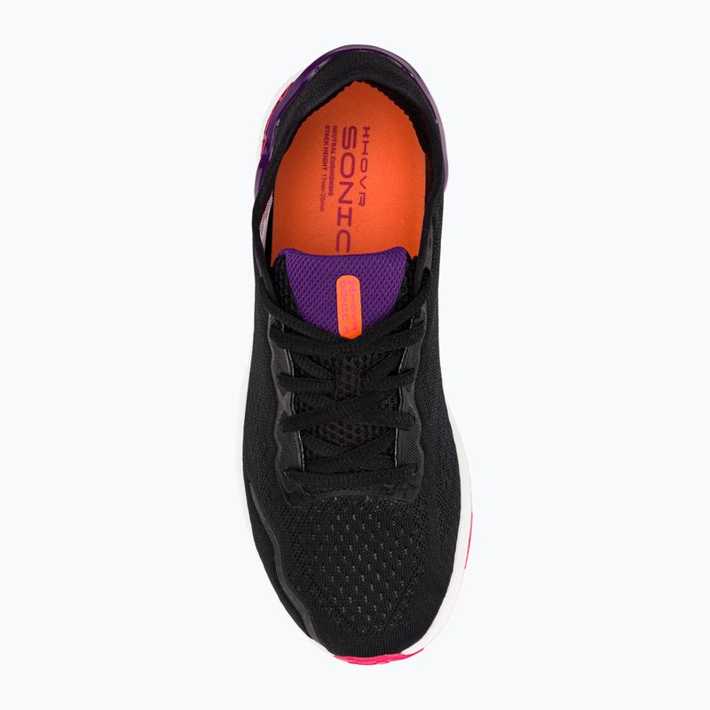 Under Armour moteriški bėgimo bateliai Hovr Sonic 6 black / galaxy purple / pink shock 3026128 6