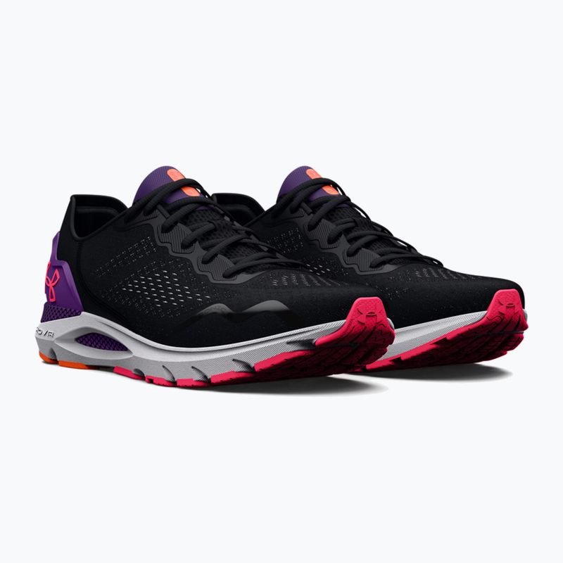 Under Armour moteriški bėgimo bateliai Hovr Sonic 6 black / galaxy purple / pink shock 3026128 11