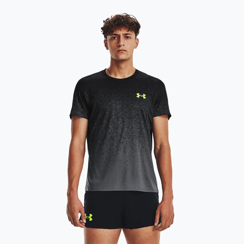 Under Armour Pro Elite vyriški bėgimo marškinėliai juoda/pilka 1378403