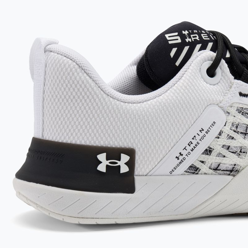 Under Armour Tribase Reign 5 balti/juodi/balti vyriški treniruočių bateliai 9