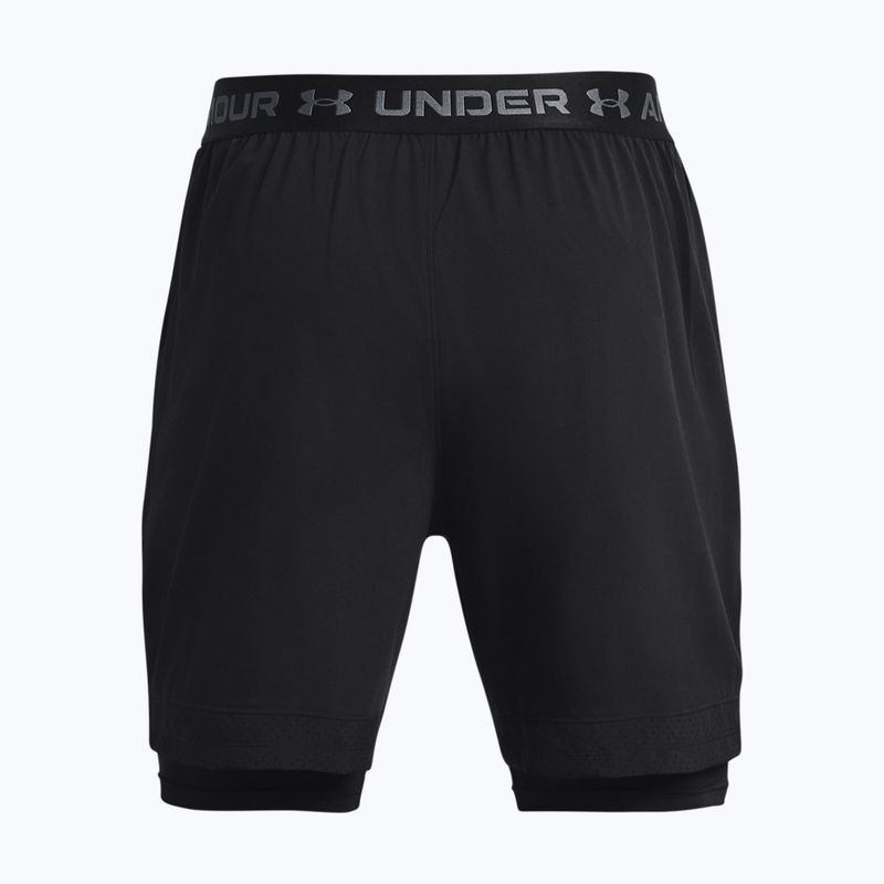 Under Armour Vanish Woven 2In1 Sts vyrų treniruočių šortai juodi 1373764 2