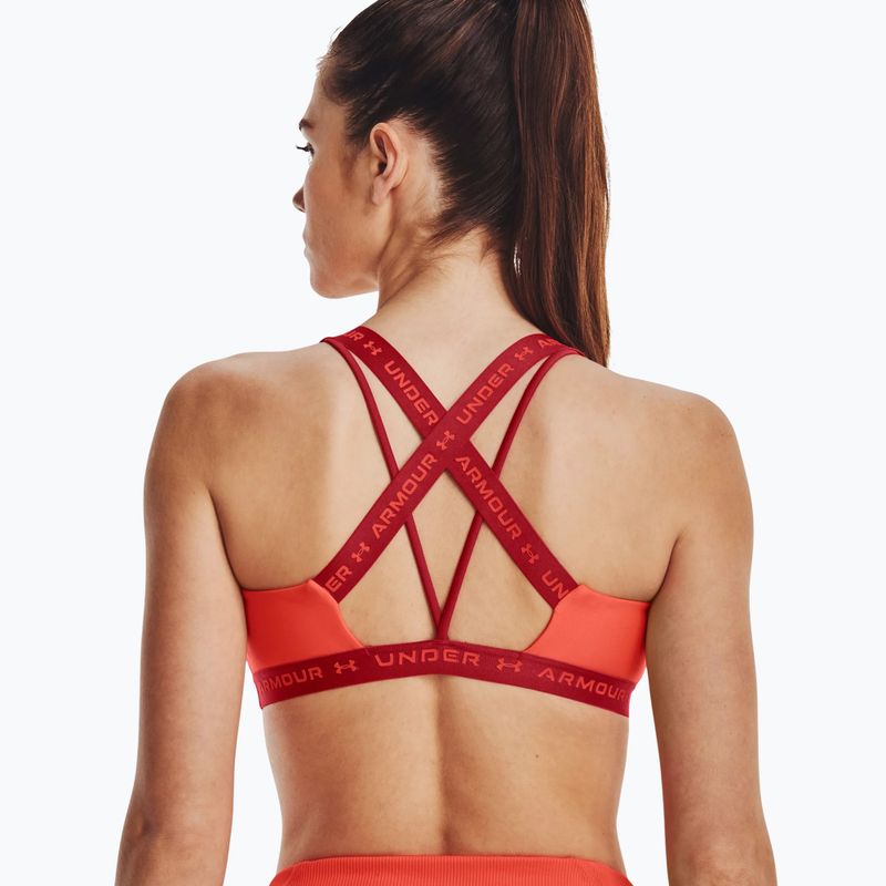 Under Armour Crossback Low fitneso liemenėlė orange 1361033-877 2