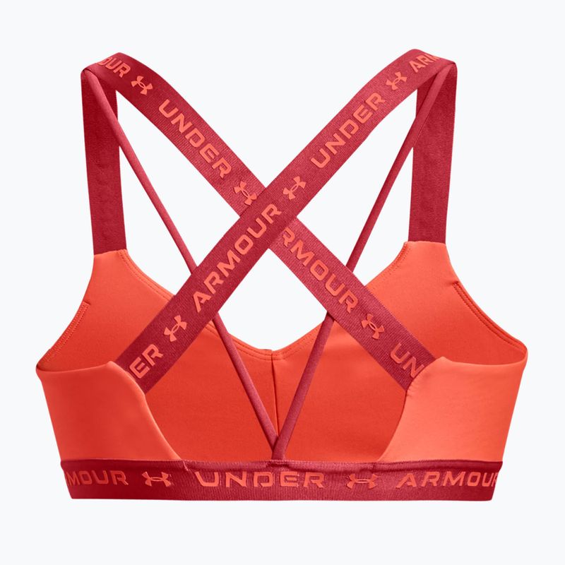 Under Armour Crossback Low fitneso liemenėlė orange 1361033-877 4