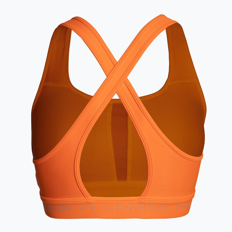 Under Armour Crossback Mid orange fitneso liemenėlė 1361034-866 6