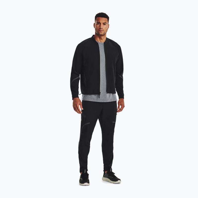 Under Armour Unstoppable Bomber vyriška treniruočių striukė juoda 1377170 2