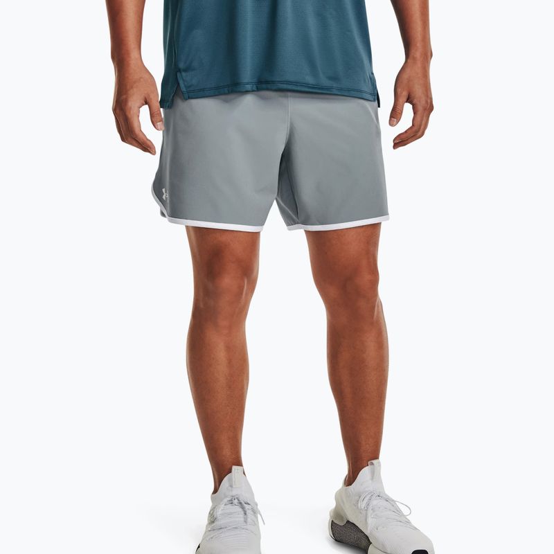 Under Armour Hiit Woven pilkos spalvos vyrų treniruočių šortai 1377027-465