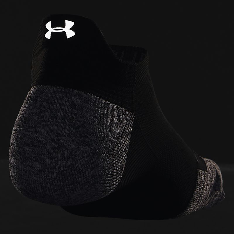 Treniruočių kojinės Under Armour Ad Run Cushion 1Pk NS Tab black/pitch gray/reflective 2