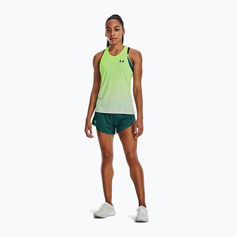 Moteriškas bėgimo marškinėlis Under Armour Rush Cicada Singlet yellow 1378404 2