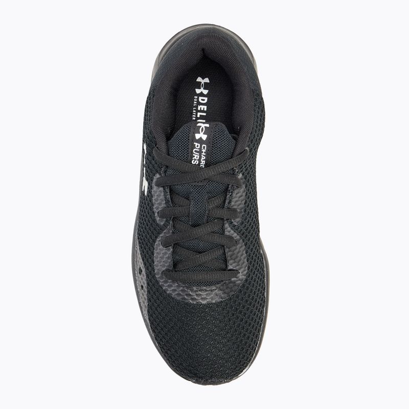 Under Armour Charged Pursuit 3 moteriški bėgimo bateliai black/black/metallic silver 5