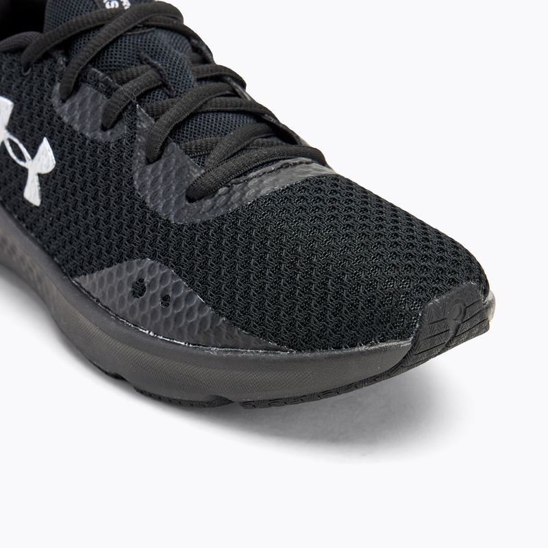 Under Armour Charged Pursuit 3 moteriški bėgimo bateliai black/black/metallic silver 7