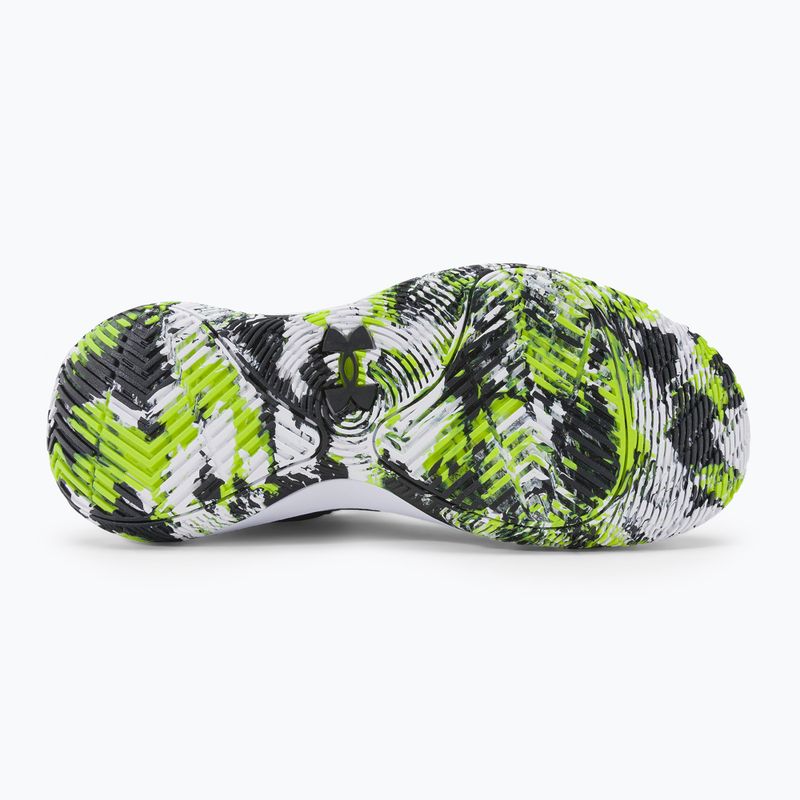 Under Armour GS Jet '21 vaikiški krepšinio bateliai juoda-žalia 3024794 5