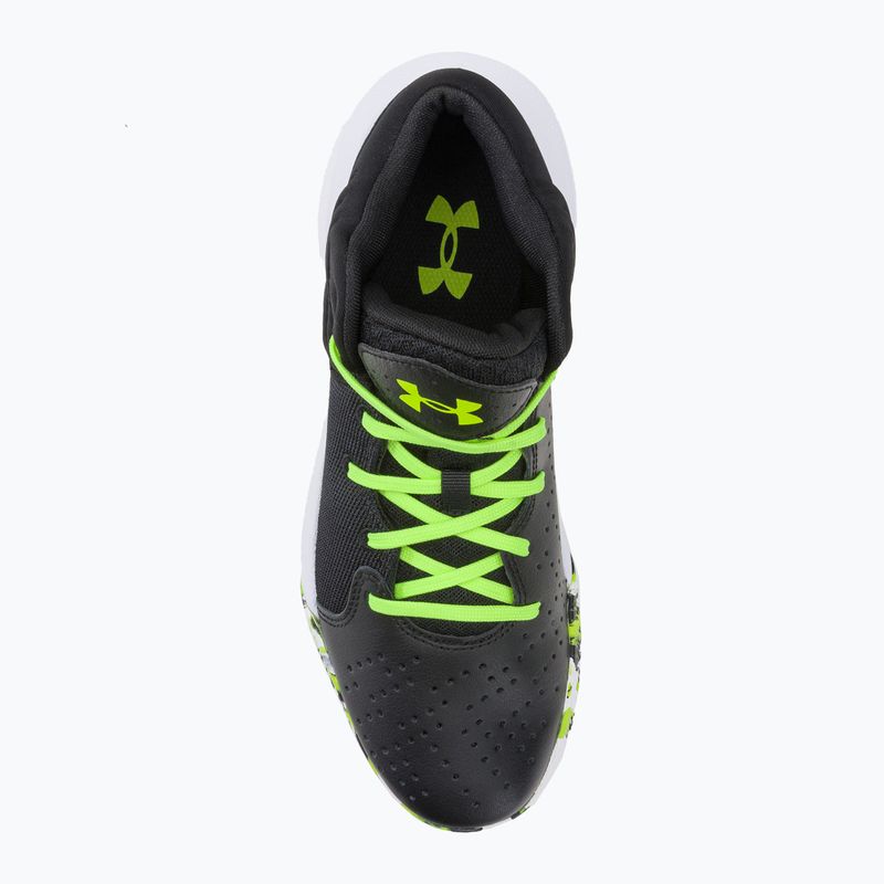 Under Armour GS Jet '21 vaikiški krepšinio bateliai juoda-žalia 3024794 6
