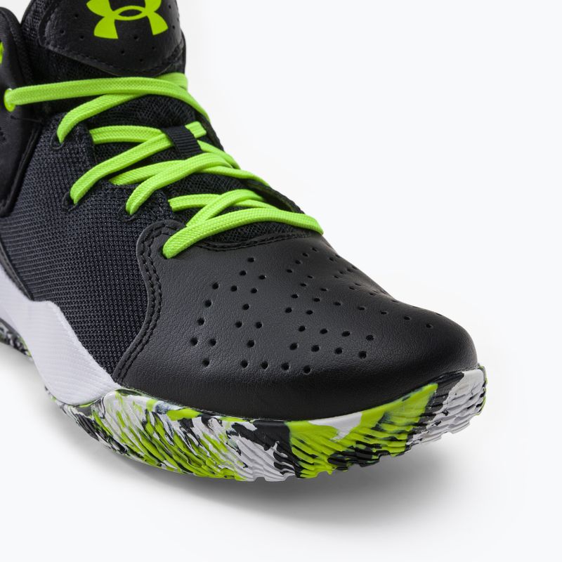 Under Armour GS Jet '21 vaikiški krepšinio bateliai juoda-žalia 3024794 8
