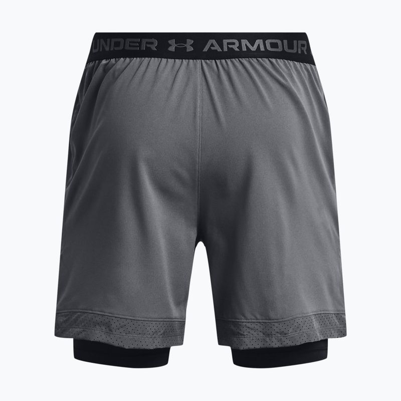 Under Armour Vanish Woven 2in1 pilki vyriški treniruočių šortai 1373764 2