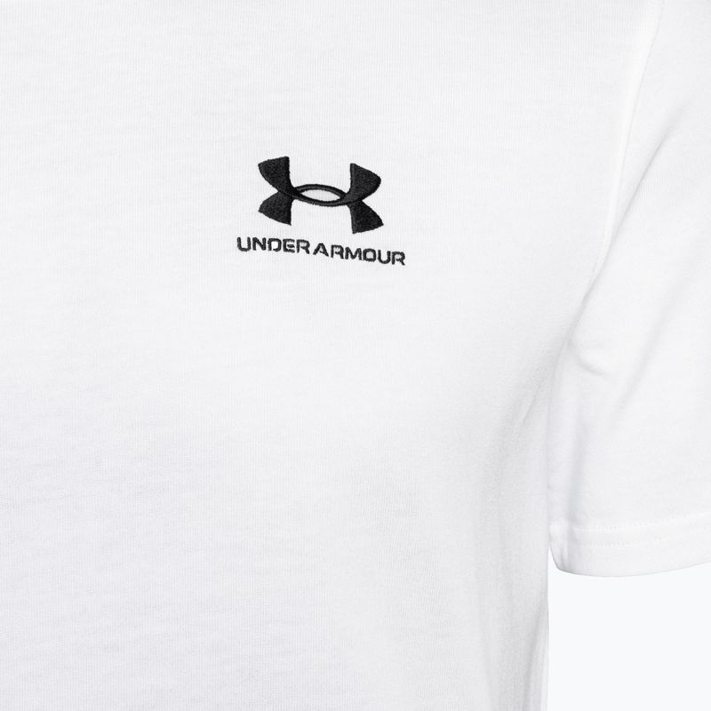 Vyriški "Under Armour" marškinėliai su logotipu "Logo Emb Heavyweight" baltos/juodos spalvos 7