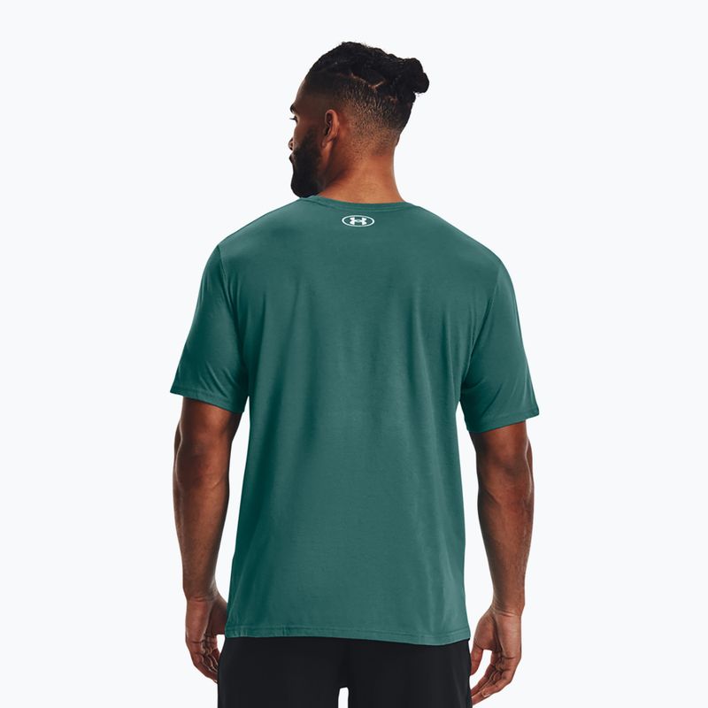 Vyriški marškinėliai Under Armour Boxed Sportstyle coastal teal/white 2