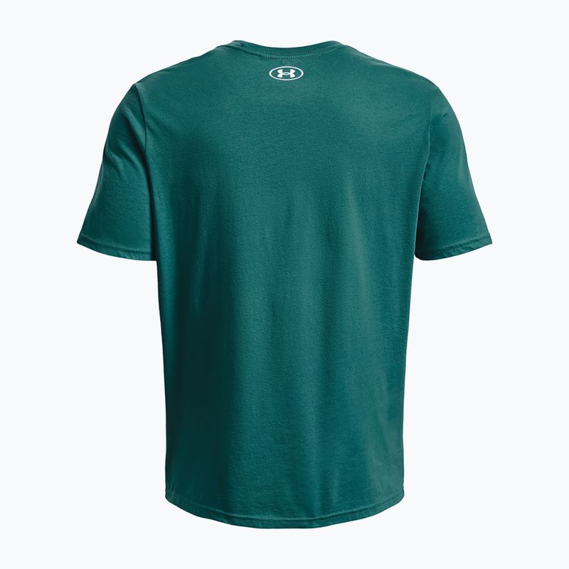 Vyriški marškinėliai Under Armour Boxed Sportstyle coastal teal/white 5